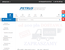 Tablet Screenshot of petrusserwis.pl